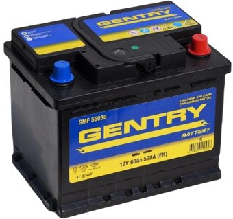 Автомобильный аккумулятор GENTRY R+ низ. (60 А·ч)