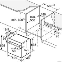 Электрический духовой шкаф Bosch HBT537FB0