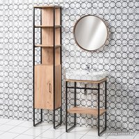  Акваль Тумба Юнит 60 ЮНИТ.60.00.00.N под умывальник Бергамо-Л 60