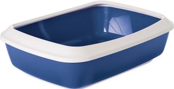 Туалет-лоток Savic Iriz + Rim 50 см (белый/синий)