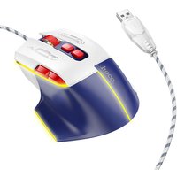 Игровая мышь Hoco GM31 (белый/синий)