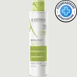 A-Derma Мицеллярная вода Biology дерматологическая для снятия макияжа 200 мл