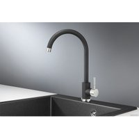 Смеситель Granula для кухни высокий, ST-4031, черный
