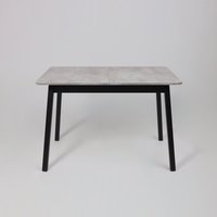 Кухонный стол Мамадома Tirk radial-110 раздвижной 110-142х70 (серый сланец/черный)