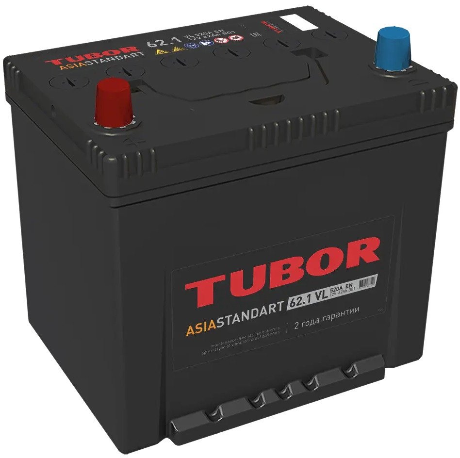Автомобильный аккумулятор Tubor Standart Asia L+ (62 А·ч)