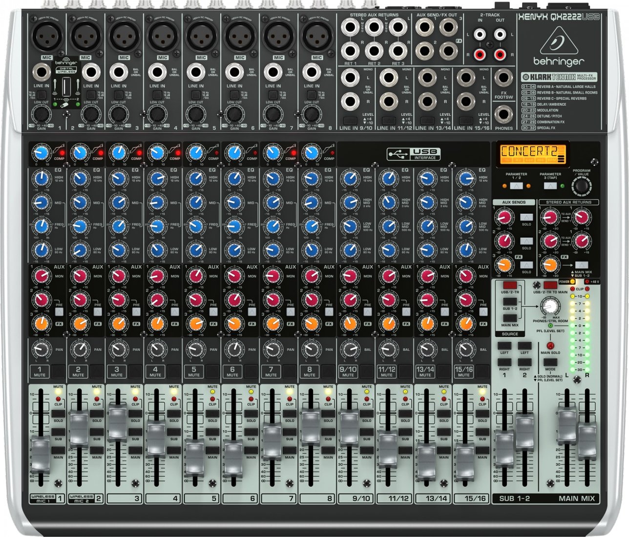 

Микшерный пульт Behringer Xenyx QX2222USB