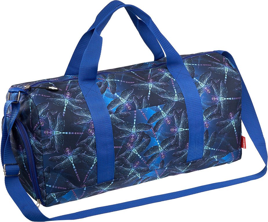 Дорожная сумка Erich Krause 24L Neon Dragonflies 54867 (синий/цветной принт)
