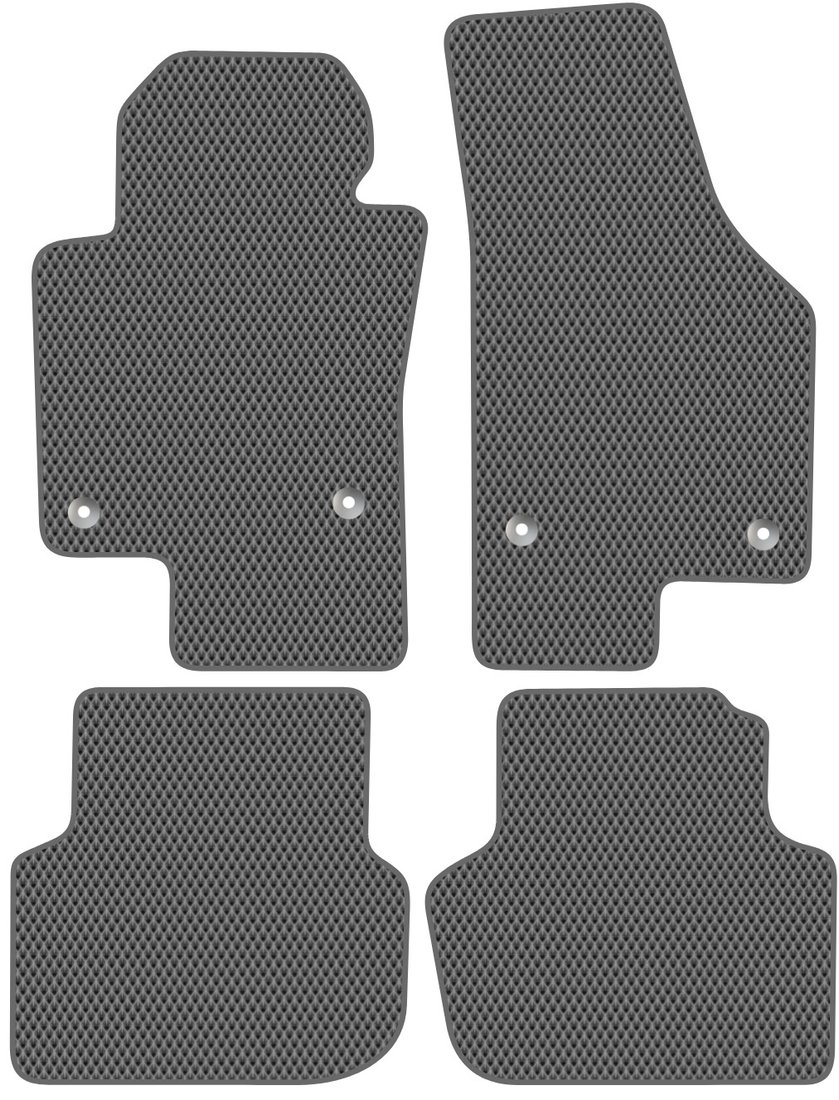 

Комплект ковриков для авто Alicosta Volkswagen Jetta VI (седан / NF) 2010 - 2019 (серый, ромб)