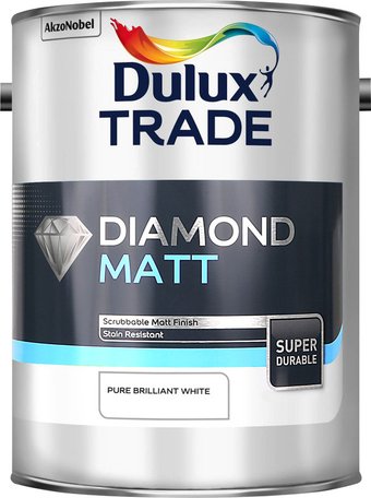 Краска Dulux Trade Diamond Matt износостойкая 4.5 л (белый)