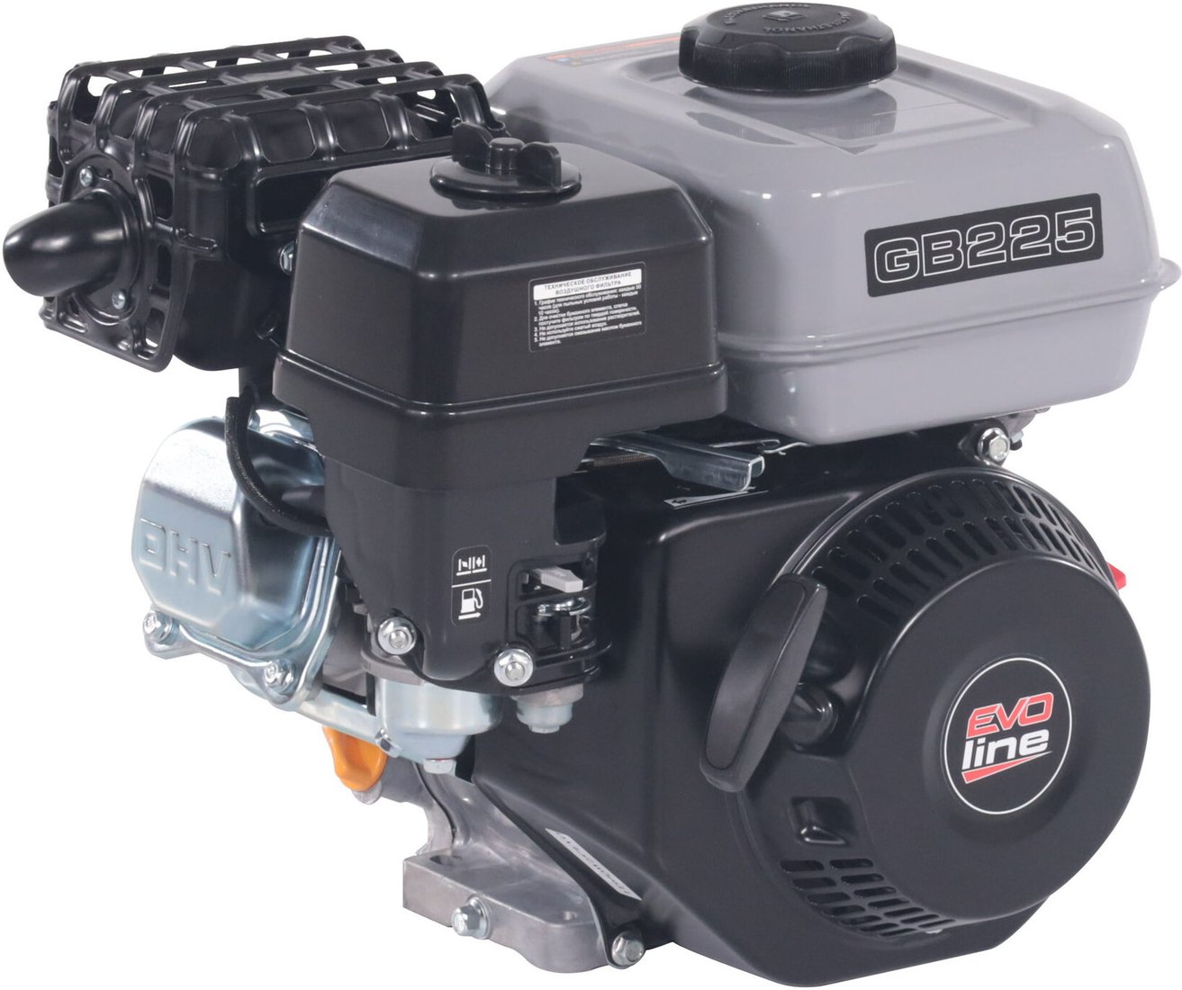 Бензиновый двигатель Evoline GB 225 1T90QW257EVO