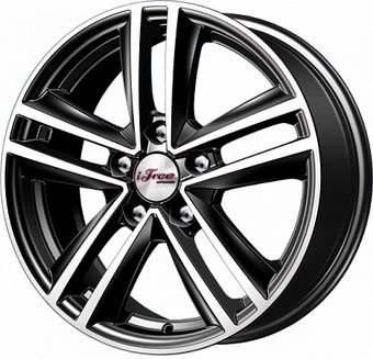 Литые диски iFree Катар (КС885) 16x6.5" 5x112мм DIA 54.1мм ET 40мм Блэк джек