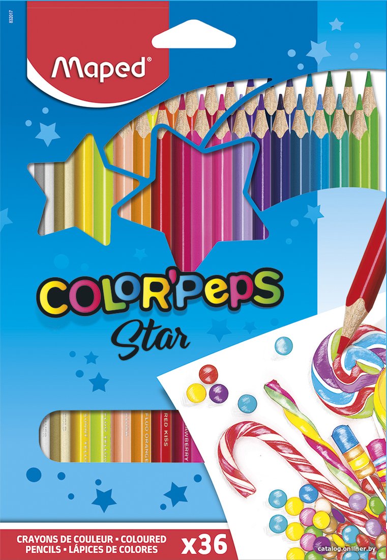Набор цветных карандашей Maped Color Peps 832017 (36 шт)