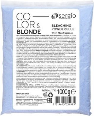 

Обесцвечивающая пудра Sergio Professional Color&Blonde пакет 1000 г