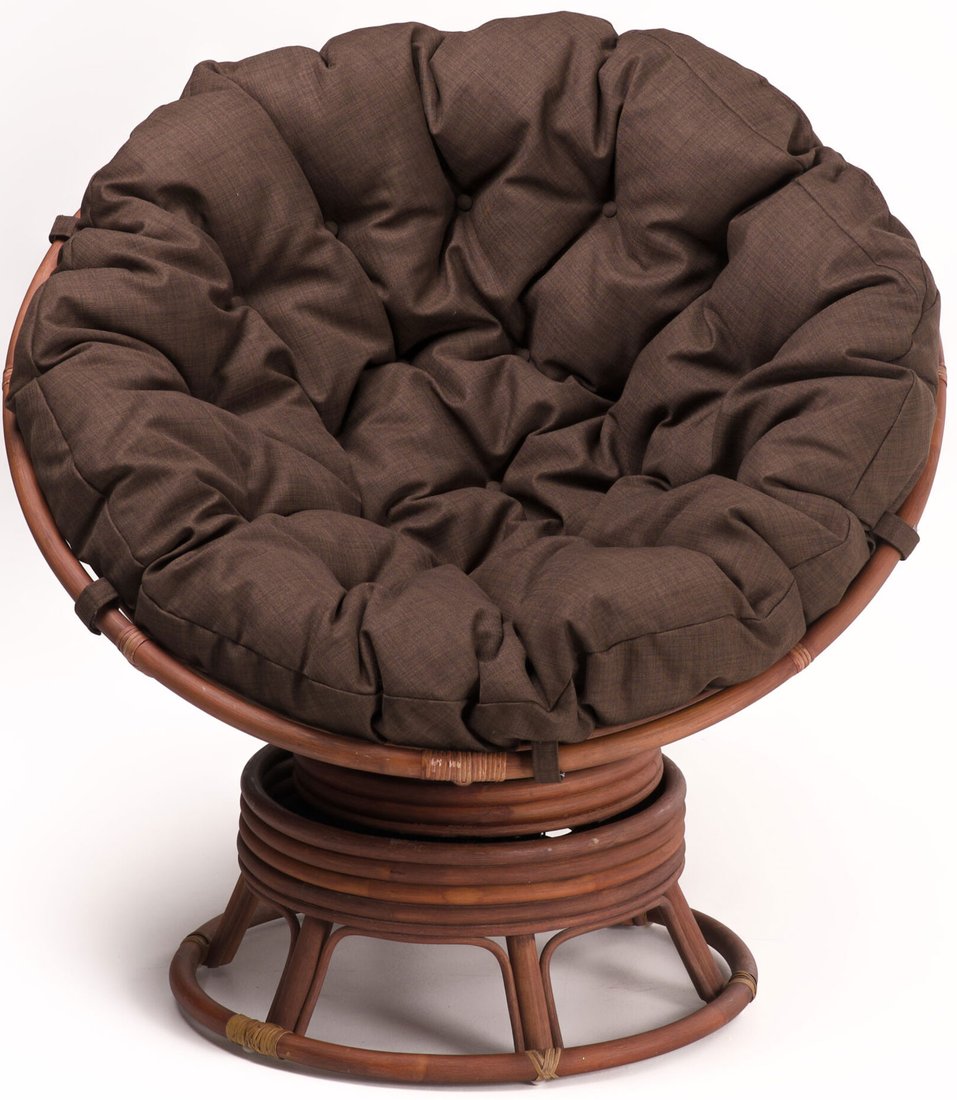 Садовое кресло Calamus Rotan Papasan 23/01B (коричневый/коричневый)