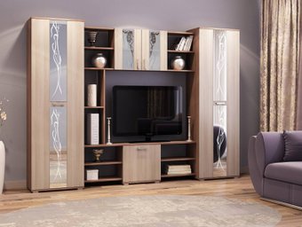 Стенка Памир Прага (ясень шимо темный-ясень шимо светлый)