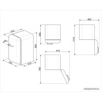 Однокамерный холодильник Smeg FAB10HRCR5