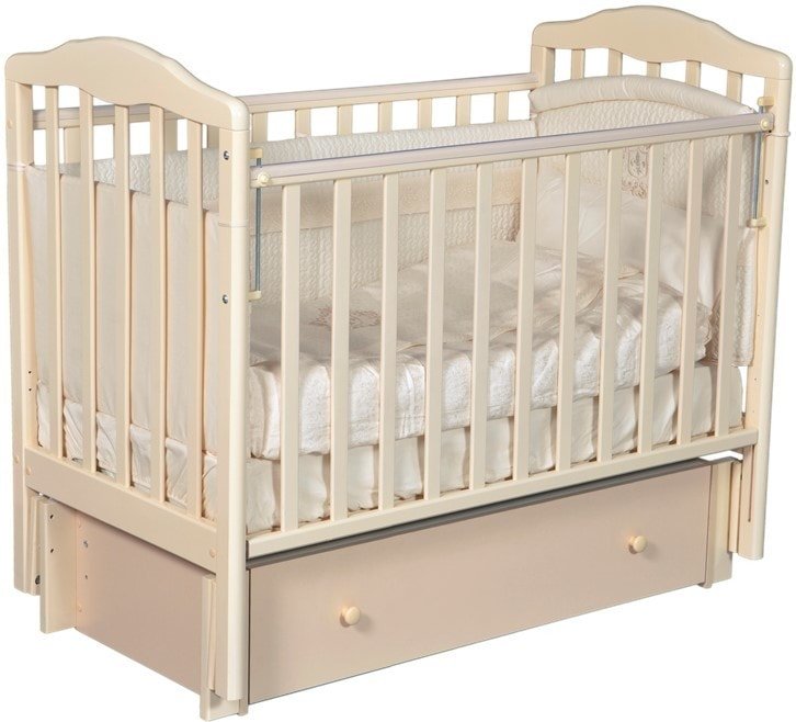 

Классическая детская кроватка Ray Erika 3 (слоновая кость)