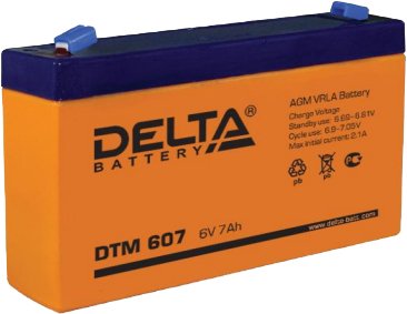 

Аккумулятор для ИБП Delta DTM 607 (6В/7 А·ч)