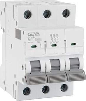 Выключатель автоматический GEYA GYM9H-3P-32C 3P 32A C 10kA 3M GYM9H3P32C