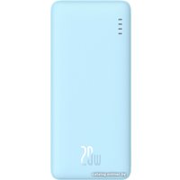 Внешний аккумулятор Baseus Airpow Fast Charge Power Bank 20W 10000mAh (голубой) + брендированный брелок Baseus
