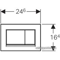 Панель смыва Geberit Sigma 30 115.883.KJ.1 (белый/глянцевый хром)