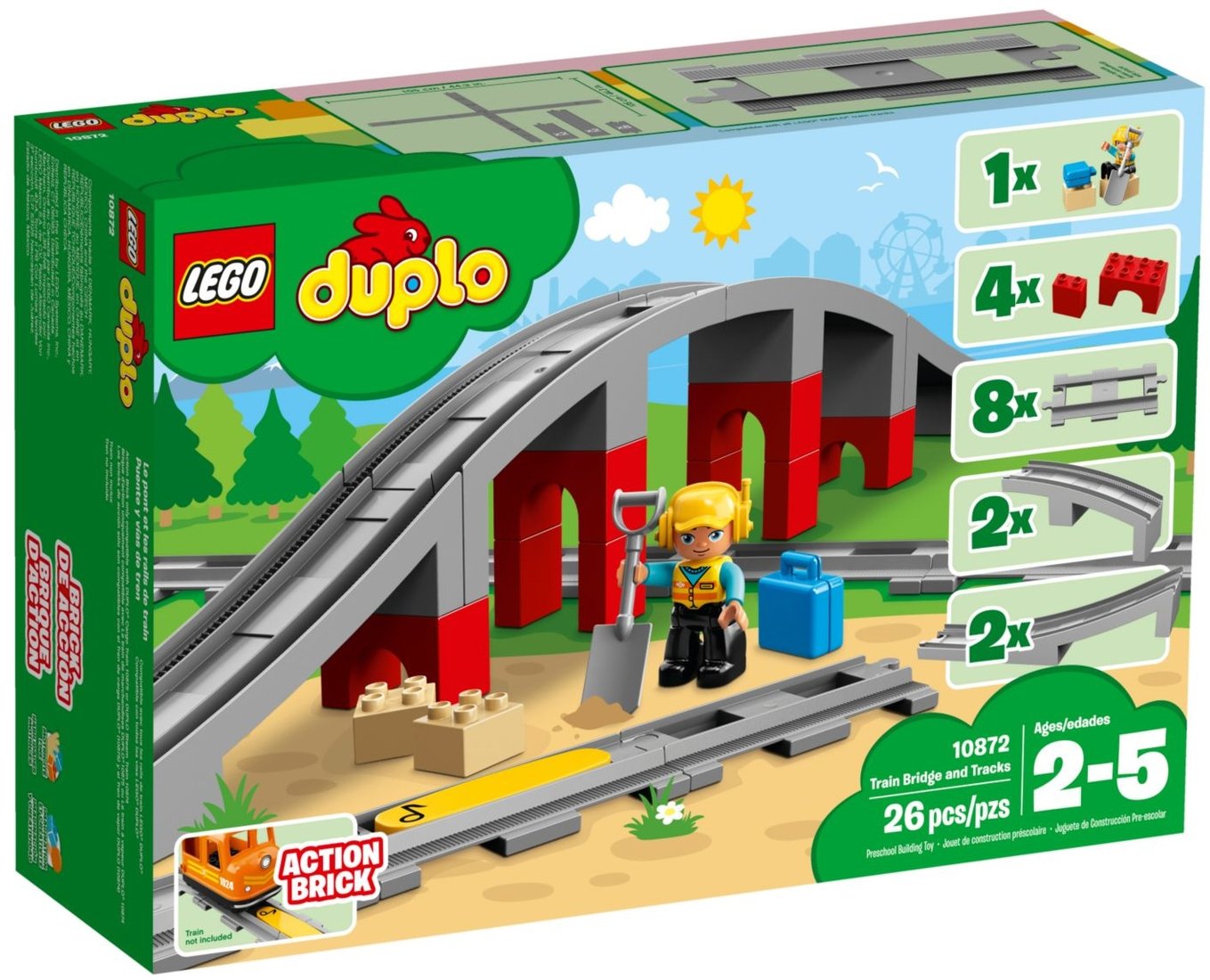 

Конструктор LEGO Duplo 10872 Железнодорожный мост