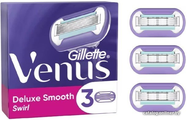 Сменные кассеты для бритья Gillette Venus Deluxe Smooth Swirl (3 шт)