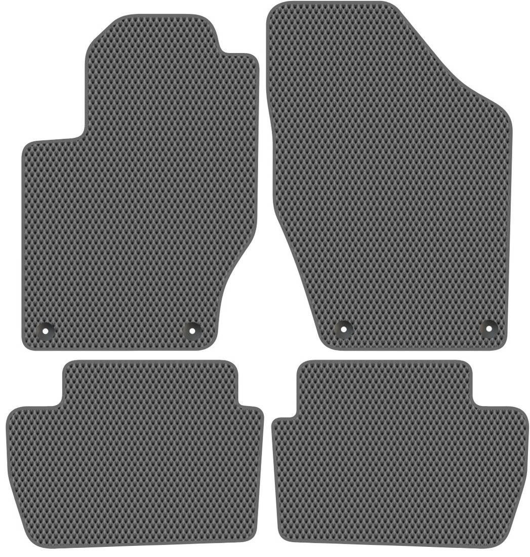 

Комплект ковриков для авто Alicosta Peugeot 308 II (хэтчбек 5 дв / T9) 2014 - 2018 (серый, ромб)