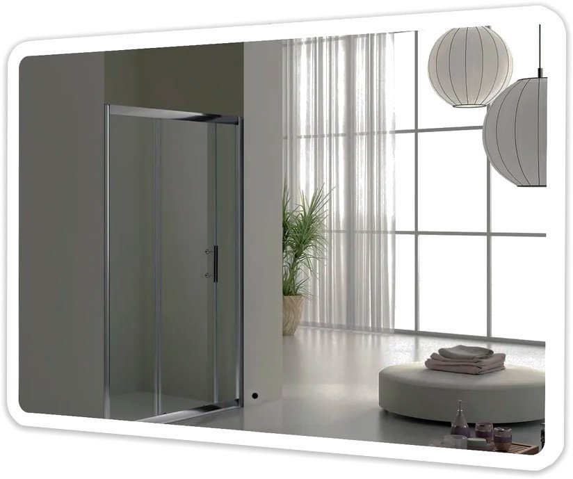 Пекам Зеркало Marta 100x60 marta-100x60B (с подсветкой,с бесконтактным сенсором)