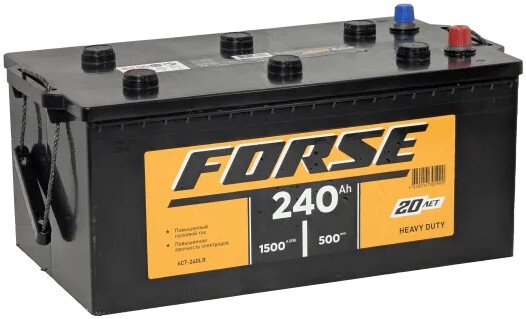 

Автомобильный аккумулятор FORSE 6СТ-240LR L+ (240 А·ч)