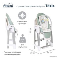 Высокий стульчик Pituso Triola (зеленый)