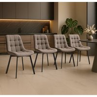 Стул Notta Стронг 589974 (латте/черный, 4 шт)