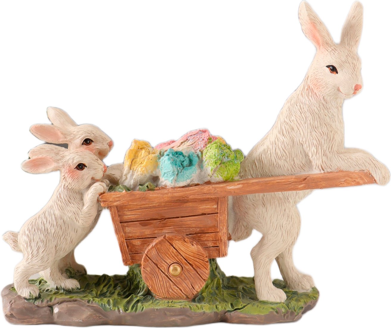 Статуэтка Sima-Land Кролики везут тележку с капустой 10583195