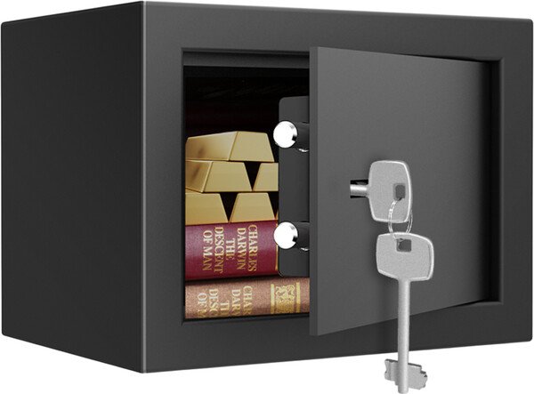 

Мебельный сейф Deli ET560 (черный)