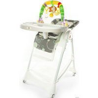 Высокий стульчик ForKiddy Podium Toys 0+ (два чехла +х/б вкладыш, серый)