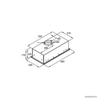 Кухонная вытяжка Ciarko SL-Box Turbo 600 (нержавеющая сталь)