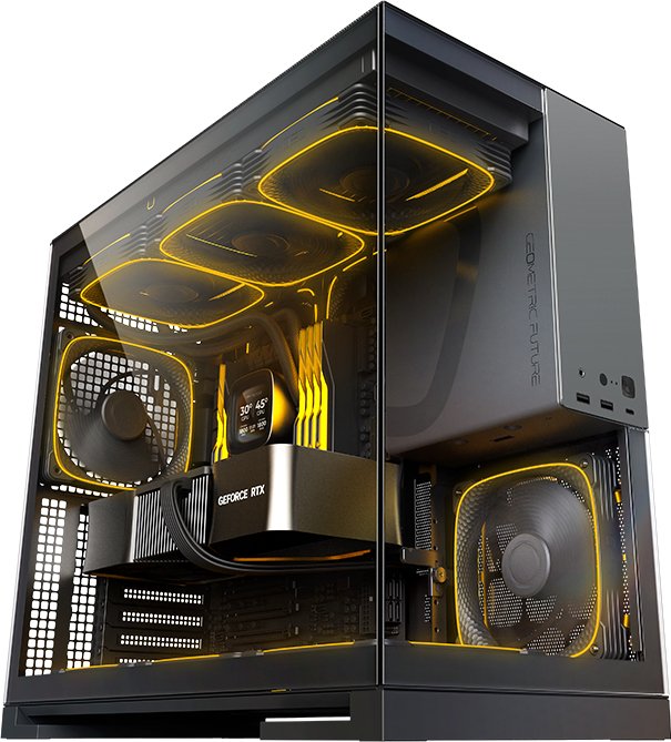 

Корпус Geometric Future Model 5 5FAN (черный/серый)