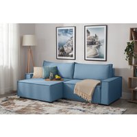Угловой диван Mio Tesoro Дюссельдорф 293 1.5ек-1.5пф (1175 Savanna Plus Blue)