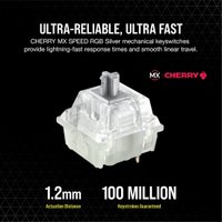 Клавиатура Corsair K100 RGB (черный, Cherry MX Speed, нет кириллицы)
