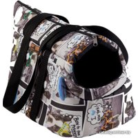 Сумка-переноска Happy Friends №1 (собаки, серый)