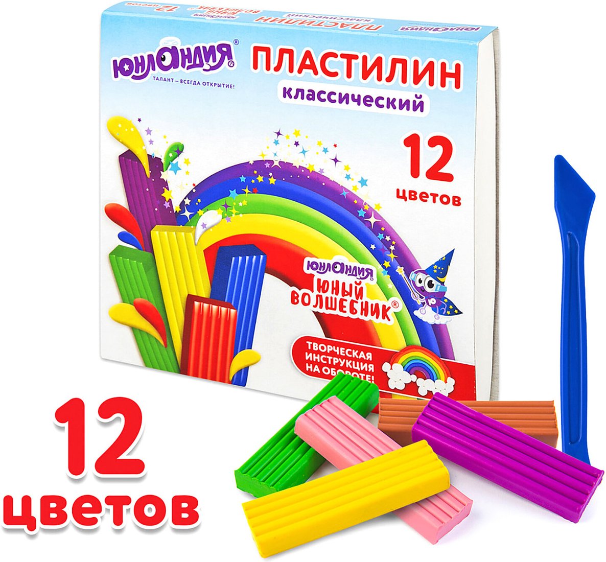 

Пластилин Юнландия Юный Волшебник 106506 (12 цв)