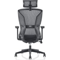 Офисное кресло SitZone U-065A (сетка/ткань, черный) в Бобруйске