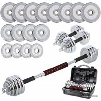 Набор гантелей с соединительным грифом  Pretorians NE-CH30 2x15 кг