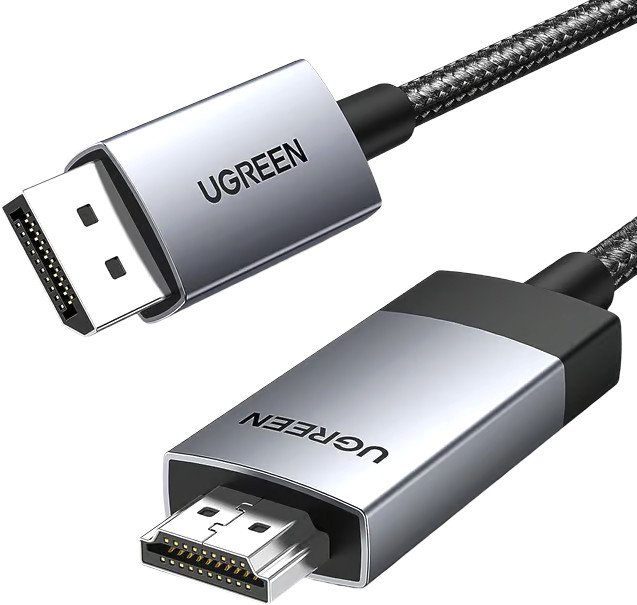 

Кабель Ugreen DP119 15774 DisplayPort - HDMI (2 м, черный)