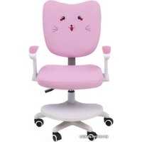 Компьютерное кресло AksHome Catty White (котенок розовый)