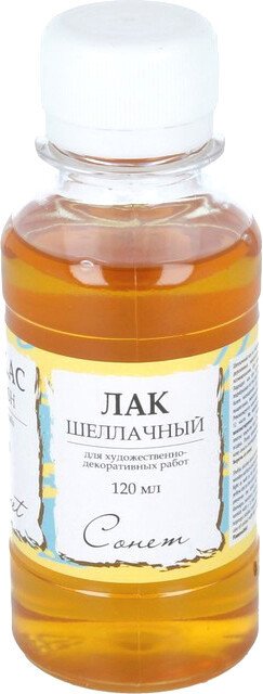 

Лак художественный Сонет шеллачный для декоративных работ 2531520 (120 мл)