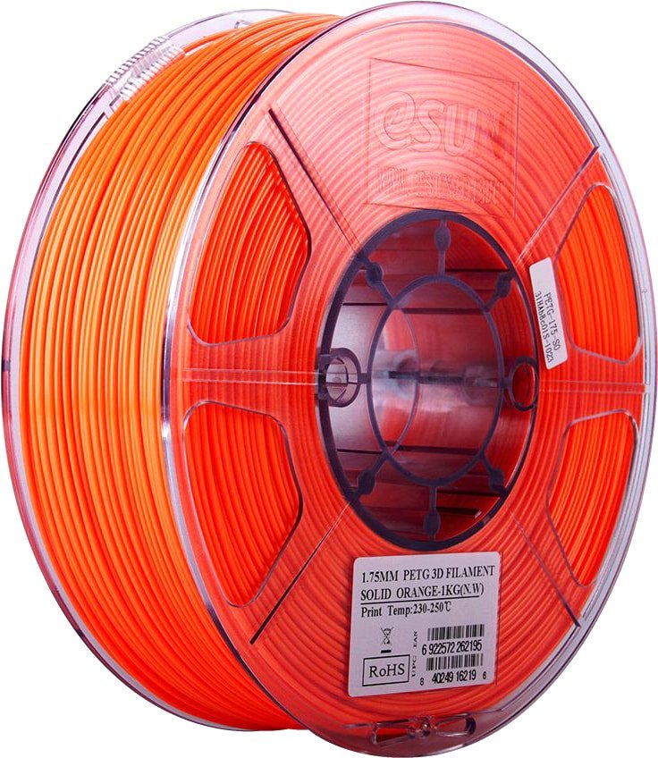 

Пластик eSUN PET-G 1.75 мм 1000 г (оранжевый непрозрачный)
