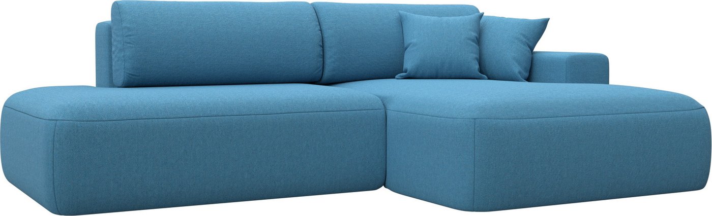 

Угловой диван Лига диванов Лига-036 НПБ Модерн правый 125473 (рогожка амур голубой)