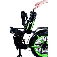 Электровелосипед Minako F10 Dual PRO 2025 (черный/зеленый)