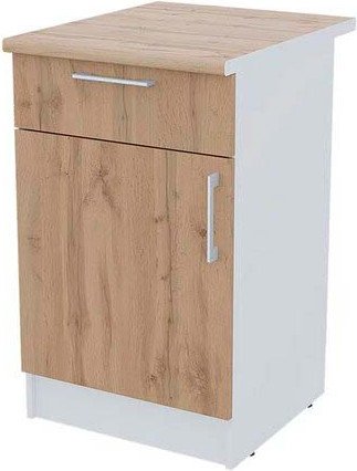 

Шкаф напольный Горизонт Настя 500 с ящиком (дуб вотан)